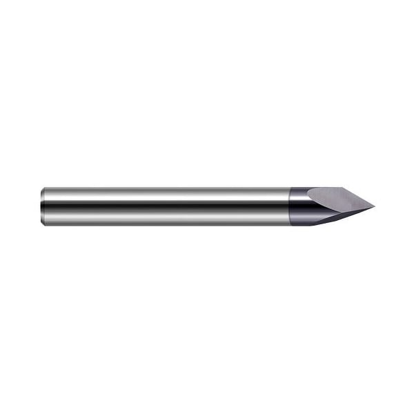 0.2500 in. 1/4 Shank dia x 40 Degree included Carbide Pyramid Point Engraver, AlTiN Coated